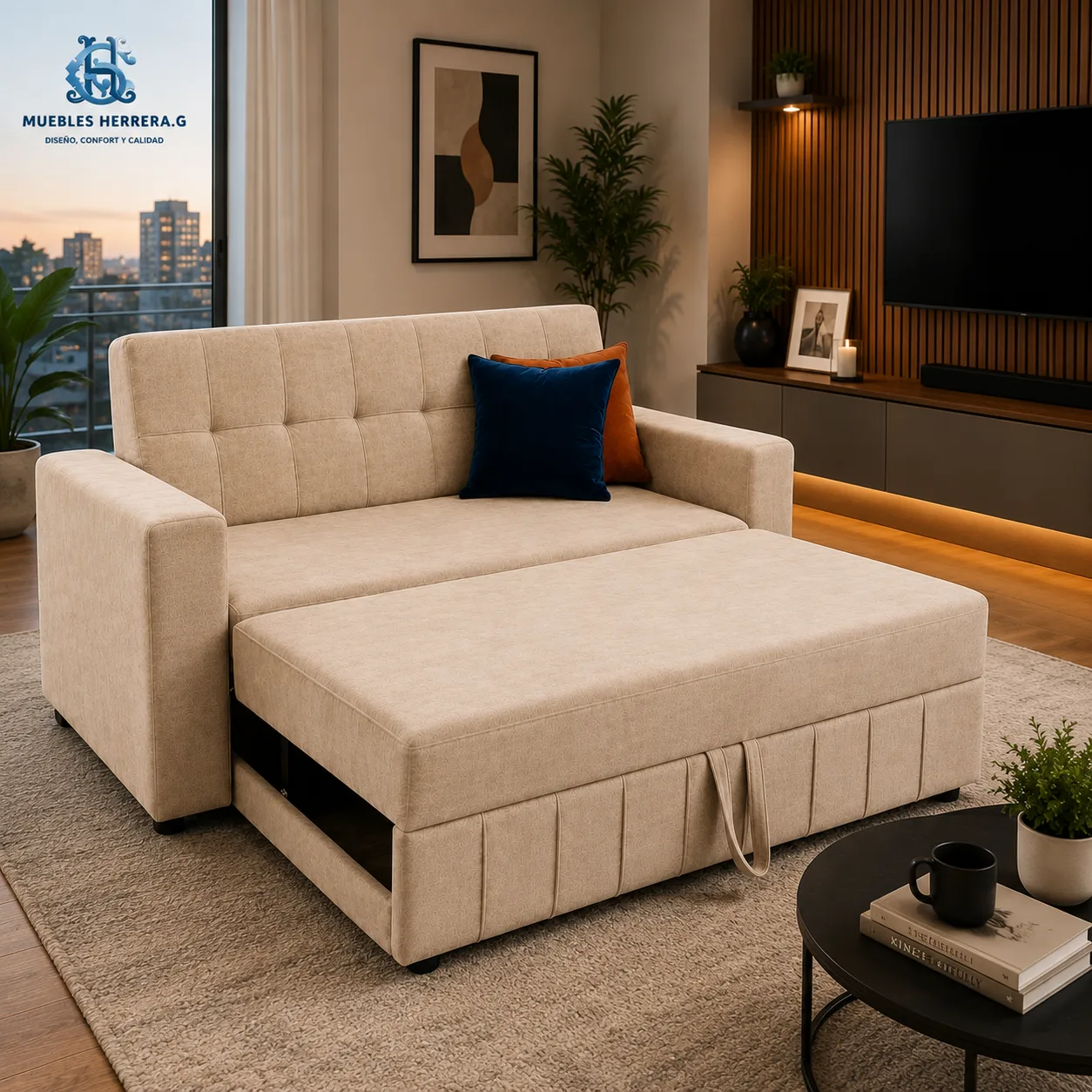 Muebles Herrera — sofá camas y salas lounge